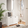 Mondeer White Storage Chest w/ Lid Large Capacity Multi-Purpose Organiser White