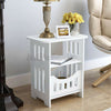 3-Tier Large Side Table W/ Storage Sofa Coffee Beside End Table Rack UK