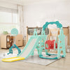 5 in1 Kids Toddler Swing Climber Slide Set Indoor Outdoor Backyard Playgroud HT