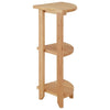 3 Tier Wood Wooden Corner Shelf Book Telephone Plant Pot Table Rack Unit Stand