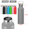 Stainless Steel Water Bottle Double Wall Insulated Vacuum Gym Metal Flask Sports