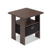 Furinno Andrey End Hallway Console Table/ Night Stand Storage Shelf with Drawer