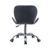 Cushioned Computer Desk Office Chair Chrome Legs Lift Swivel Small Adjustable UK