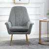 Occasional Chair Accent Chair High Back Armchair Sofa Bedroom Living Room Grey