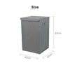 90L Large Folding Laundry Basket Washing Fabric Collapsible Storage Hamper Bin