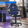 Cushioned Computer Gaming Desk Office Chair Executive Swivel Leather Home Desk