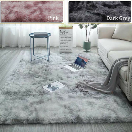 Super Soft FLUFFY Shaggy Rug Anti-Slip Carpet Mat Living Room Large Area Modern