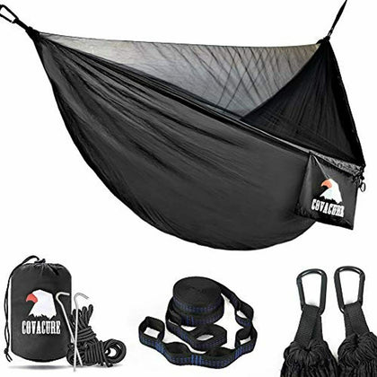 COVACURE Camping Hammock with Mosquito Net - 2 Person Ultra-lightweight Outdoor