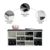 Shoe Bench Shoes Storage Rack Wooden Shelf Cabinet Seat Cushion Hallway Stand