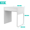 Small White Computer Desk with Drawer Laptop PC Table Home Office Workstation