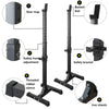 Gym Squat Rack Stands Adjustable Barbell Heavy Duty Weight Bench Support Stand