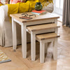 Cream Painted Nest of 3 Tables - Side Tables - Living Room - WW20