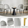 Velvet Dining Chairs Set of 2 Kitchen Leisure Chairs w/ Metal Legs Accent Chairs