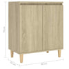 Slim Hallway Cabinet Cupboard Modern Side Table Console Narrow Unit Brown Small