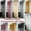 Madeira Voile Curtain Panel Crushed Silk Metallic Eyelet Sheer Ring Top Panels