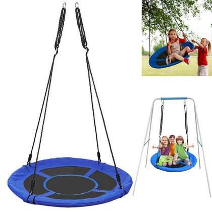 40'' Children Hanging Rope Round Nest Tree Swing Seat Kids Outdoor Garden Toys