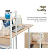Home Wood Computer Desk PC Laptop Table Office Study Simple Workstation Shelves