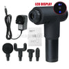LCD Massage Gun Percussion Massager Muscle Relaxing Therapy Deep Tissue 4 Heads