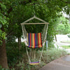 Outdoor Hanging Rope Wooden Swing Chair Garden Tree Hammock Seat