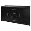2 Door 4 Drawer Sideboard Storage Cabinet Cupboard Chest Drawers Doors -9124