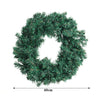 Artificial Plain Pine Christmas Wreath LED Light Door Fireplace Hanging Decor