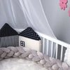 1m 2m 3m Newborn Baby Bedding Throw Knot Design Crib Pad Protector Safety Pad UK