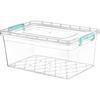 Clear Plastic Storage Box Lid Clip Locking Office Home Kitchen Food Container