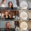 Hollywood Vanity Make Up Mirror with Lights 18-LED Tabletop Wall Metal 80x62cm