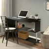 Corner Computer Desk L-Shaped Study Table With Shelves Home Office 4 Wheels