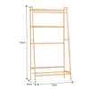 Wooden Clothes Rail Garment Dress Hanging Display Stand Shoe Rack Storage Shelf