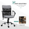 Vinsetto Office Chair Linen Mesh Fabric Swivel Home Desk Chair w/ Wheel, Grey