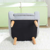 Children Sofa Couch Sturdy Armrest Seat Baby sofa Armchair Toddler Cushion Gray