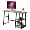 Computer Desk Office Home Study Writing Table Laptop Workstation With Bookshelf