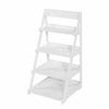 4 Tier White Ladder Shelf Book Shelves Storage Display Home Plant Flower Stand