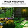 8Pcs Flickering Flame Solar Torch Lights Dancing Fire Effect Outdoor Garden Lamp