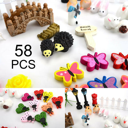 DIY Miniature Fairy Garden Lawn Ornament Decor Pot Craft Accessories Dollhouse