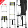 EN131 Heavy Duty Telescopic Ladder Multipurpose Extendable Laders Aluminium 4.1m