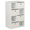 White Cube Kids Storage Unit & Fabric Drawers Childrens Childs Bedroom