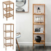 2/3/4 Tier Bamboo Plant Pot Stand Holder Rack Shelf Display Organiser Bookcase