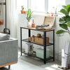 3-Tier Console Table Side Table End Table with Mesh Shelf Entryway Furniture