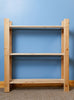 SOLID WOODEN STORAGE SHELF 3 & 5 TIER SHELVING UNIT, GARAGE, HOME SHED, BOOKCASE