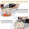 Stainless Steel Can Opener Non Slip Heavy Duty Tin Easy Comfy Grip Kitchen