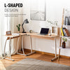Corner Desk Table PC Workstation L-Shaped Oak Gaming Computer Home Office Study