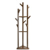 Wooden Coat Stand Rack with 3 Shelves Storage Ladder Shelf Hall Bedroom 8 Hooks