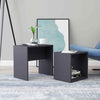 Coffee Table Set Chipboard Accent Side Nesting Tables Grey