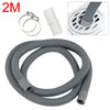 Universal Washing Machine Dishwasher Drain Waste Hose Extension Pipe Kit 2M UK