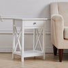 Bedside Table Cabinet Small Side End Table Nightstand Storage Organizer Stand