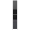 High Gloss Bathroom Tallboy Cabinet Modern Cupboard Storage Shelf Furniture Unit