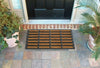 Heavy Duty Rubber Coir Tuffscrape Door Mat, Indoor or Outdoor Use - 45 x 75cm