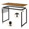 Computer Desk Wood Writing Desk Gaming Desk with Storage for Home Office Study